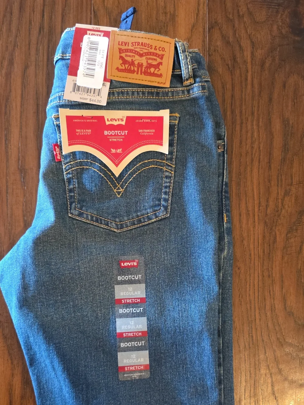 NWT Levi's Girls Size 12 Bootcut Jeans